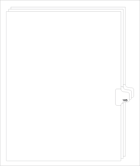 88165 Avery 82381 Style Legal Divider Letter Size Side Tab 165