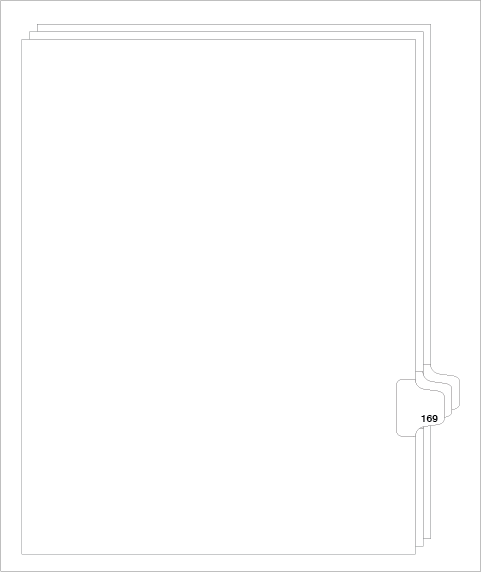 88169 Avery 82385 Style Legal Divider Letter Size Side Tab 169