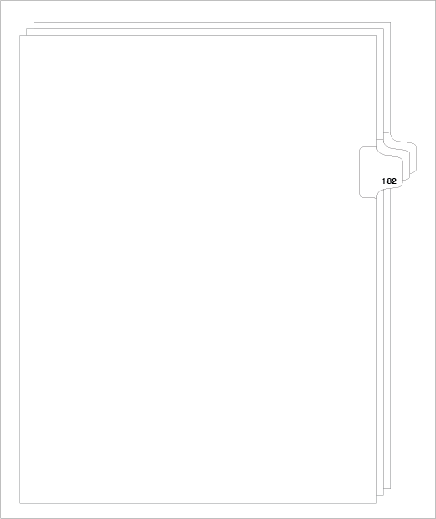 88182 Avery 82398 Style Legal Divider Letter Size Side Tab 182