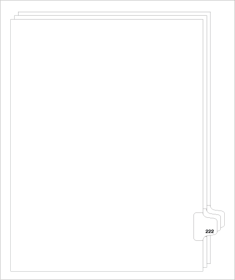 88222 Avery 82438 Style Legal Divider Letter Size Side Tab 222