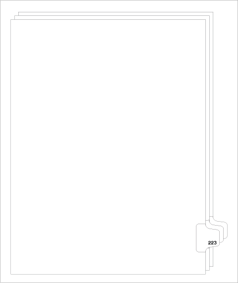 88223 Avery 82439 Style Legal Divider Letter Size Side Tab 223