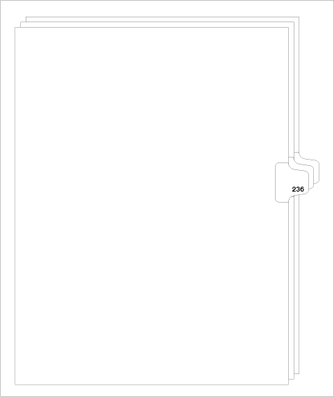 88236 Avery 82452 Style Legal Divider Letter Size Side Tab 236