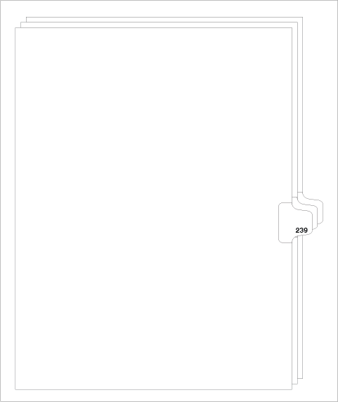 88239 Avery 82455 Style Legal Divider Letter Size Side Tab 239