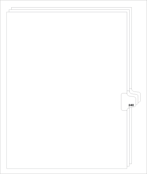 88240 Avery 82456 Style Legal Divider Letter Size Side Tab 240