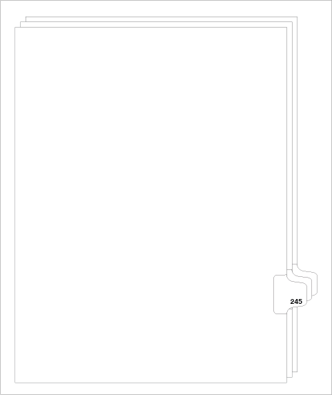 88245 Avery 82461 Style Legal Divider Letter Size Side Tab 245