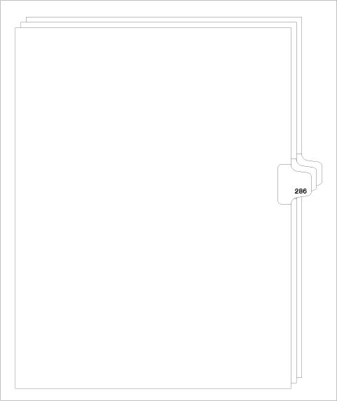 88286 Avery 82502 Style Legal Divider Letter Size Side Tab 286