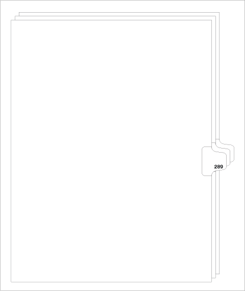 88289 Avery 82505 Style Legal Divider Letter Size Side Tab 289