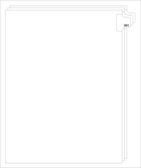 88301 Avery Style Legal Divider Letter Size Side Tab 301