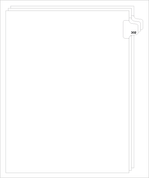 88302 Avery Style Legal Divider Letter Size Side Tab 302