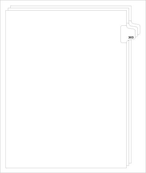 88303 Avery Style Legal Divider Letter Size Side Tab 303