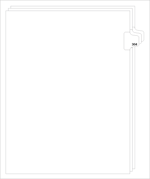 88304 Avery Style Legal Divider Letter Size Side Tab 304