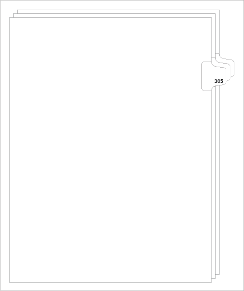 88305 Avery Style Legal Divider Letter Size Side Tab 305