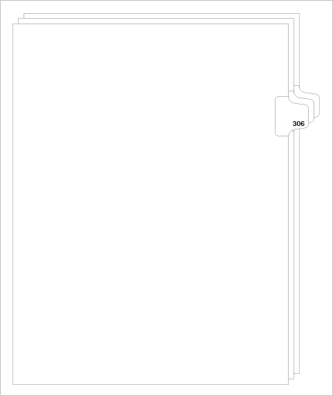 88306 Avery Style Legal Divider Letter Size Side Tab 306