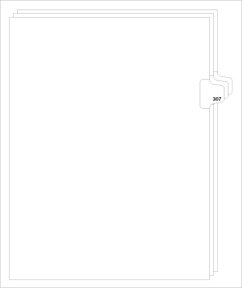 88307 Avery Style Legal Divider Letter Size Side Tab 307