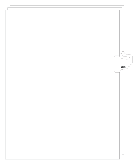 88309 Avery Style Legal Divider Letter Size Side Tab 309