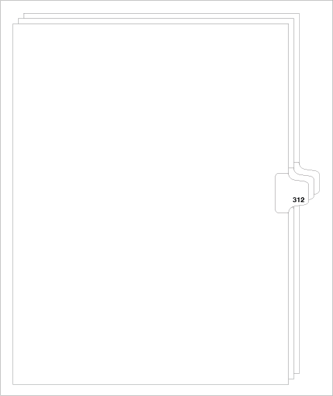 88312 Avery Style Legal Divider Letter Size Side Tab 312