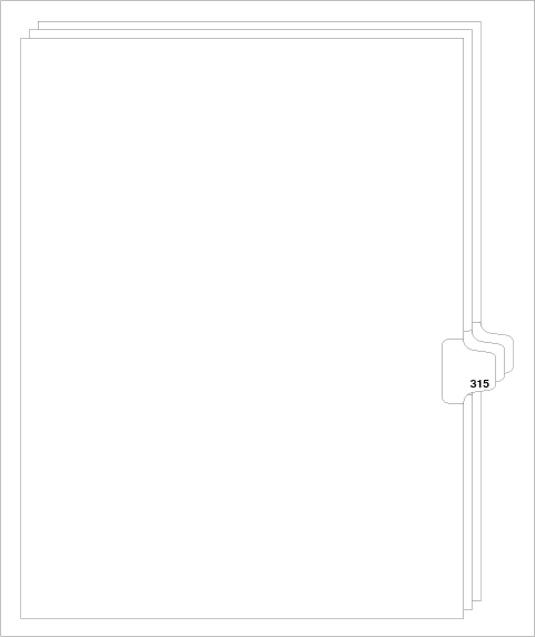 88315 Avery Style Legal Divider Letter Size Side Tab 315