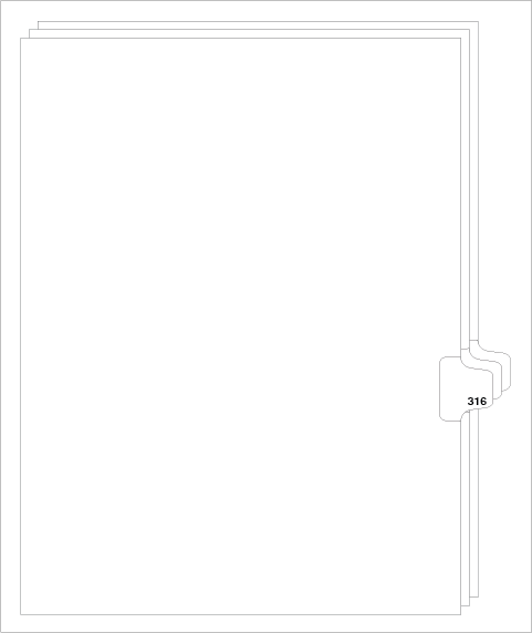 88316 Avery Style Legal Divider Letter Size Side Tab 316