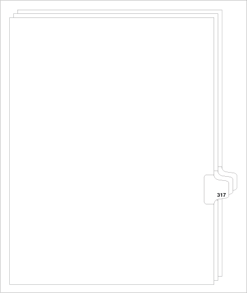 88317 Avery Style Legal Divider Letter Size Side Tab 317