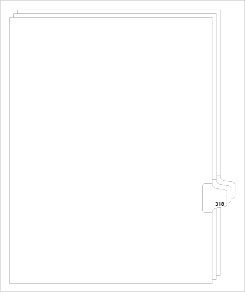 88318 Avery Style Legal Divider Letter Size Side Tab 318