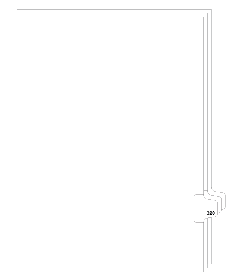 88320 Avery Style Legal Divider Letter Size Side Tab 320