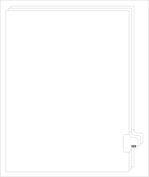 88322 Avery Style Legal Divider Letter Size Side Tab 322