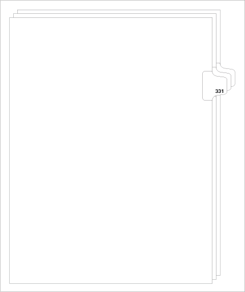 88331 Avery Style Legal Divider Letter Size Side Tab 331