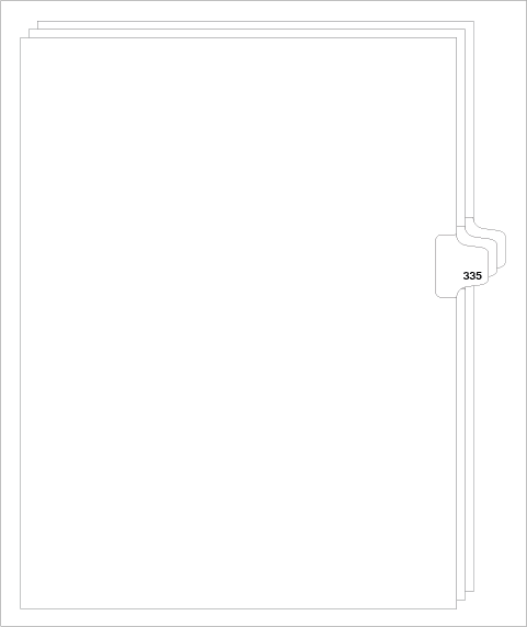 88335 Avery Style Legal Divider Letter Size Side Tab 335