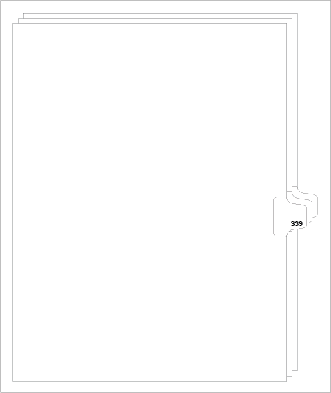 88339 Avery Style Legal Divider Letter Size Side Tab 339