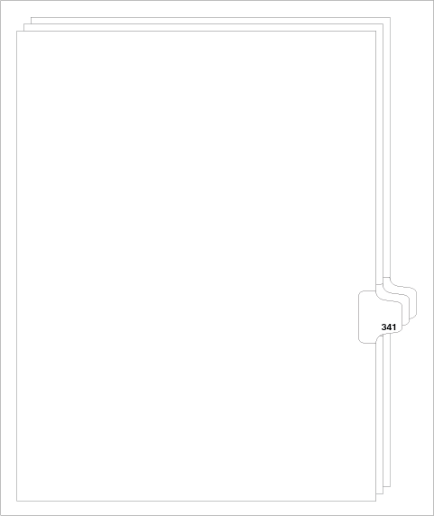 88341 Avery Style Legal Divider Letter Size Side Tab 341