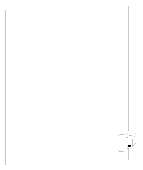 88348 Avery Style Legal Divider Letter Size Side Tab 348