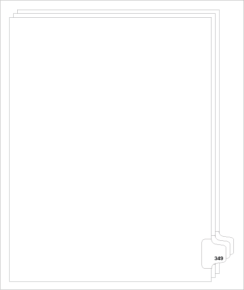88349 Avery Style Legal Divider Letter Size Side Tab 349