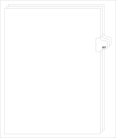 88357 Avery Style Legal Divider Letter Size Side Tab 357