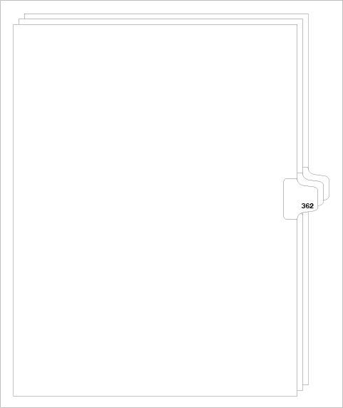 88362 Avery Style Legal Divider Letter Size Side Tab 362