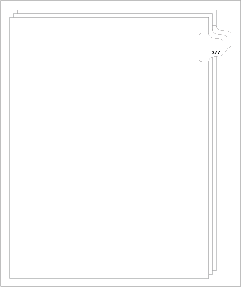 88377 Avery Style Legal Divider Letter Size Side Tab 377