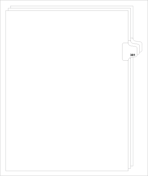 88381 Avery Style Legal Divider Letter Size Side Tab 381