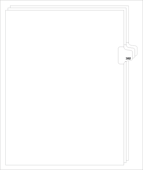 88382 Avery Style Legal Divider Letter Size Side Tab 382