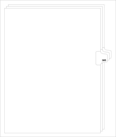 88385 Avery Style Legal Divider Letter Size Side Tab 385