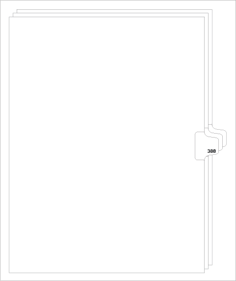 88388 Avery Style Legal Divider Letter Size Side Tab 388