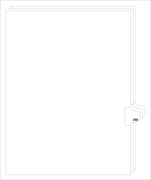 88392 Avery Style Legal Divider Letter Size Side Tab 392