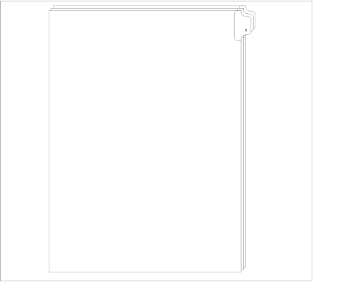 91001 Allstate ED11-1 Style Legal Divider Letter Size Side Tab 1