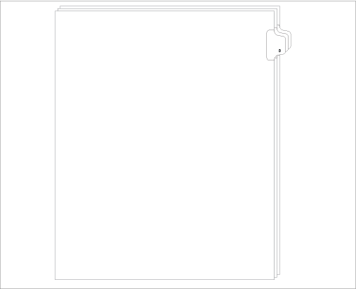 91003 Allstate ED11-3 Style Legal Divider Letter Size Side Tab 3