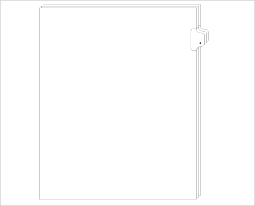 91004 Allstate ED11-4 Style Legal Divider Letter Size Side Tab 4