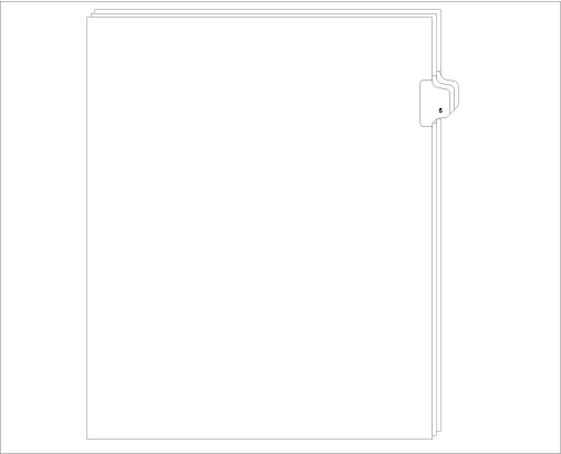 91005 Allstate ED11-5 Style Legal Divider Letter Size Side Tab 5