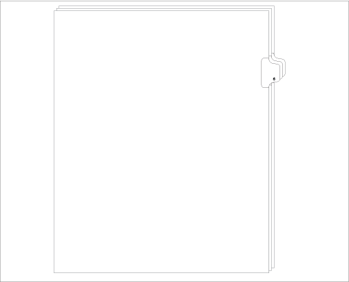 91006 Allstate ED11-6 Style Legal Divider Letter Size Side Tab 6