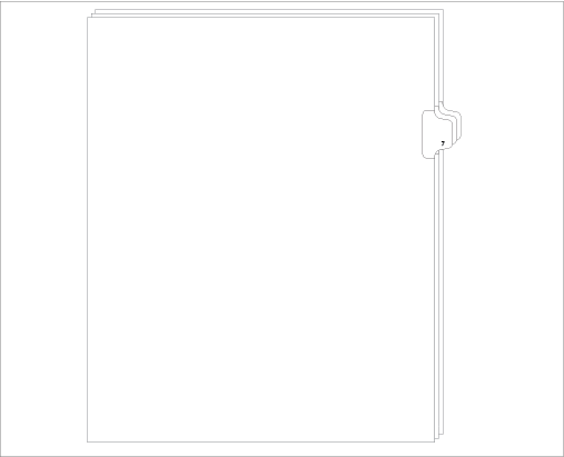 91007 Allstate ED11-7 Style Legal Divider Letter Size Side Tab 7