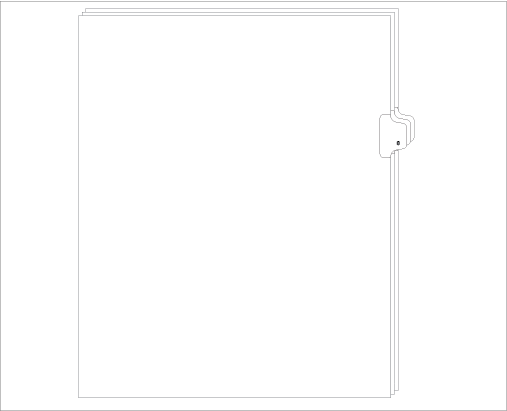 91008 Allstate ED11-8 Style Legal Divider Letter Size Side Tab 8