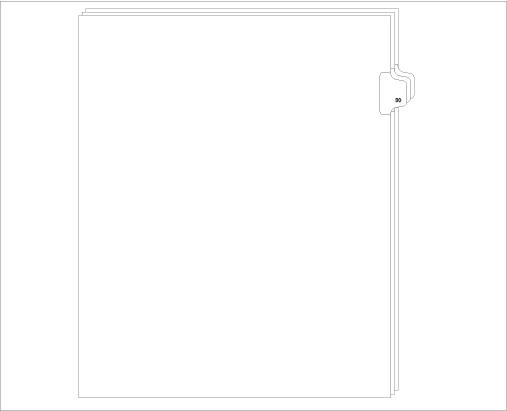 91030 Allstate ED11-30 Style Legal Divider Letter Size Side Tab 30