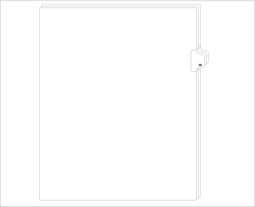 91032 Allstate ED11-32 Style Legal Divider Letter Size Side Tab 32