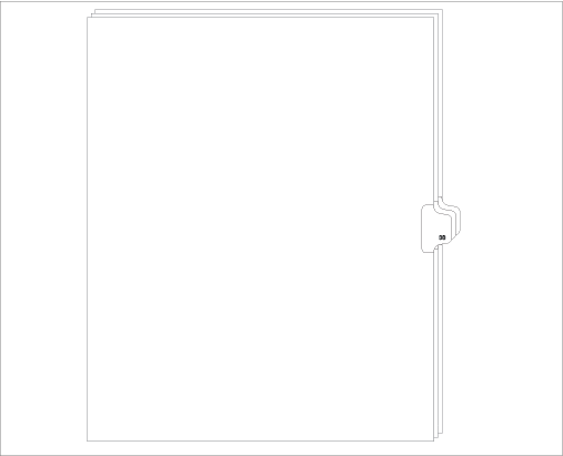 91038 Allstate ED11-38 Style Legal Divider Letter Size Side Tab 38